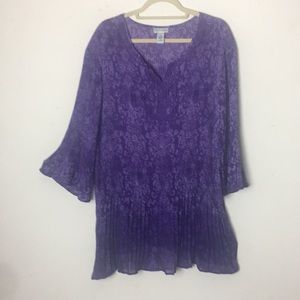 Maggie Barnes Purple Tunic Top